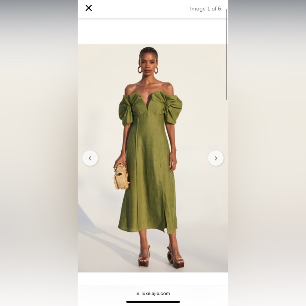 cult gaia Muna off the shoulder dress so size 2